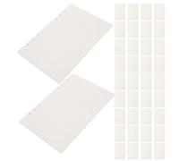 Sewroro Recambios de Hojas Sueltas Cuadriculadas A5 Papel Blanco para Cuadernos y Agendas Paquete de 6 Unidades 45 Hojas Cada Una Recambio de Papel Rayado para Carpetas y Diarios Uso