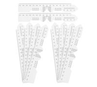 Sewroro Regla de Distancia Pupilar Pd 10 Unidades, Medidor de Pupila de Pvc Transparente Flexible, Herramienta de Medición Óptica para Ajuste de Gafas en Ópticas y Uso Doméstico