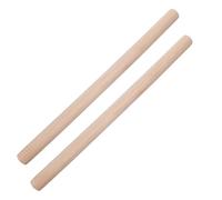 Sewroro Rodillo de Masa de Madera Maciza 50x3 Cm 2 Piezas para Hornear, Rodillos Manuales Antiadherentes para Repostería y Cocina, Herramienta Ergonómica para Pizza, Galletas y Pasta