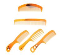 Sewroro Set de 5 Peines para Cabello Rizado y Liso Peines Dentados de Plástico Resistentes Antiestáticos Diferentes Tamaños 8 9 10 11 7 para Peinar y Rizar Uso Diario