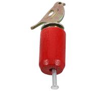 Sewroro Silbato de Pájaro Rojo de Metal y Madera Juguete Manual para Imitar Cantos de Aves Instrumento Compacto y Portátil para Adecuado para Observación y Diversión al Aire Libre