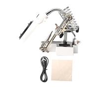 Sewroro Soporte de Soldadura LED y Pinza Crocodile Estación de Trabajo para Electrónica y Manualidades Herramienta de Reparación con Iluminación y Clips Ajustables