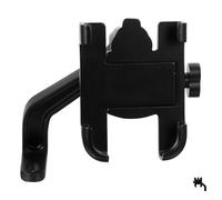 Sewroro Soporte Móvil de Aluminio Ajustable para Motocicleta y Vehículo Eléctrico Giratorio Compatible con Espejos Retrovisores Resistente y Fácil de Instalar Negro