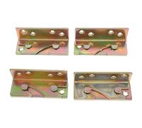 Sewroro Soportes para Barandillas de Cama 3Mm Gruesos de Aleación de Zinc Kit de Bisagras de Cama Pesado 4 Piezas 2 Izquierdos y 2 Derechos para Montaje Seguro Marcos de Madera