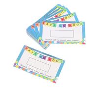Sewroro Tarjeta Rasca y Gana Personalizada para Maestros 100 Piezas Motivadora y para Aula y Recompensas Fabricada Papel