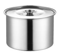 Sewroro Tarro de Acero Inoxidable para Condimentos con Tapa 12 CM Contenedor para Almacenar Sal y Especias Bote Resistente para Cocina Hogar Restaurante y Buffet