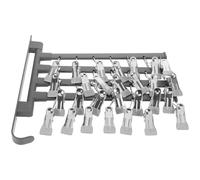 Sewroro Tendedero de Ropa Plegable de Pared con 28 Pinzas a Prueba de Viento, Giratorio y Multifuncional para Calcetines, Secado Compacto Adecuado para Baño y Balcones Pequeños