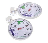 Sewroro Termómetro de Plástico para Refrigerador y Congelador Indicador de Temperatura Compacto y Portátil Equipo para Medir Temperatura Frigorífico Doméstico y Comercial Paquete de 2