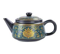 Sewroro Tetera de Cerámica Retro Clásica de 250 Ml Resistente al Desgaste para Preparar Té de Hojas Sueltas y Bolsitas Adecuado para Reuniones y Uso en Hogar