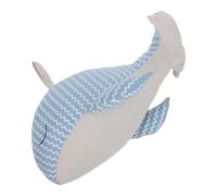 Sewroro Tope de Puerta Pequeño y Diseño de Ballena Azul Oscuro, Tope Decorativo Anticolisión de Tela para Dormitorio Infantil, Soporte a Prueba de Viento para Puertas Interiores