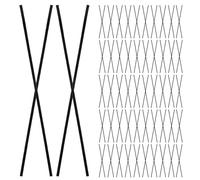 Sewroro Varillas Difusoras de Fibra Negra 3x190mm 200 Unidades para Difusor de Aceites Esenciales, Varillas de Repuesto Naturales para Aromaterapia en Hogar y Oficina