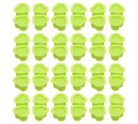 Sewroro Vasos de Tinta para Biodegradables Forma de Corazón Color Verde Manzana 100 Unidades por Paquete con Base Antideslizante Tapas de Silicona Flexibles para Pigmentos de y