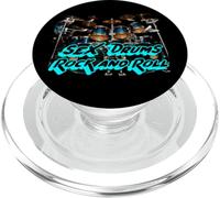 Sex Drums Rock and Roll | Bandas Drummer Drumming Band PopSockets PopGrip para MagSafe