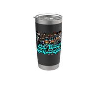 Sex Drums Rock and Roll | Bandas Drummer Drumming Band Vaso térmico de acero inoxidable de doble pared