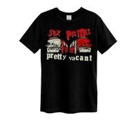 Sex Pistols Amplified Pretty Vacant Oficial Camiseta para Hombre (XX-Large)