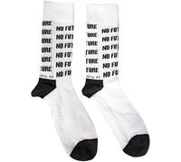 Sex Pistols Calcetines No Future Band Logo Nuevo Oficial Unisex Blanco (Reino Unido Talla 7-11, blanco, S
