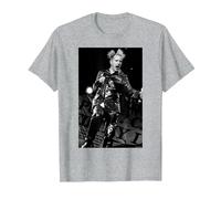 Sex Pistols Johnny Rotten Phoenix Festival por Andy Willsher Camiseta, Hombre, Gris Jaspeado, S