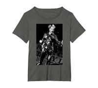 Sex Pistols Johnny Rotten Phoenix Festival por Andy Willsher Camiseta, Mujer Tallas Grandes, Asfalto, 4XL Grande