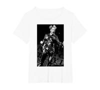 Sex Pistols Johnny Rotten Phoenix Festival por Andy Willsher Camiseta, Mujer Tallas Grandes, Blanco, 3XL Grande