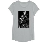 Sex Pistols Johnny Rotten Phoenix Festival por Andy Willsher Camiseta, Niñas, Gris Jaspeado, S