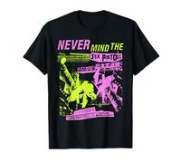 Sex Pistols Official Classic Japan Tour Rosa Amarillo Camiseta