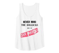 Sex Pistols Official Never Mind The Bollocks Rosa Camiseta sin Mangas, Mujer, Blanco, L