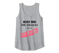 Sex Pistols Official Never Mind The Bollocks Rosa Camiseta sin Mangas, Mujer, Gris Jaspeado, XXL