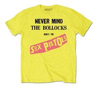 Sex Pistols Camiseta de manga corta NMTB Original Album Unisex Amarillo 2XL