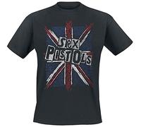 Sex Pistols Union Jack Hombre Camiseta Negro M 100% algodón Regular