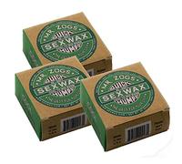 Sex Wax Quick Humps Coconut (Elige Temperatura) (3 Veces frío a Medio cálido, Paquete de 3)
