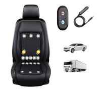 SEXIPLEXIX cojín de Asiento refrigerante para Coche 3 Niveles De Viento Ajustables Fundas para Asientos De Coche para Coche, SUV, camión, Universal,Black-24V16-BladeFan+Massage