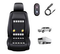 SEXIPLEXIX cojín de Asiento refrigerante para Coche 3 Niveles De Viento Ajustables Fundas para Asientos De Coche para Coche, SUV, camión, Universal,Black-24V20-BladeFan+Massage