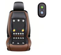 SEXIPLEXIX cojín de Asiento refrigerante para Coche 3 Niveles De Viento Ajustables Fundas para Asientos De Coche para Coche, SUV, camión, Universal,Brown-24V16-BladeFan+Massage