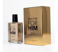 Sexitive FOR HIM VIP. Perfume para hombres. Con Feromonas para atraer a las mujeres. Audaz fórmula extra fuerte. Pheromone Strong. Deseo Absoluto. 100 ml - 3.4 fl oz