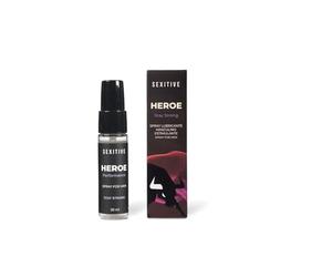SEXITIVE | Potenciador de Virilidad con Maca y L-Arginina | HEROE 20 ml | Confianza masculina y respuesta sexual más fuerte, segura y duradera. Spray lubricante para potenciar el rendimiento íntimo.