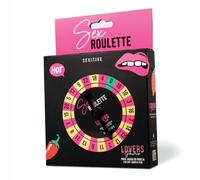 Sexitive SEX ROULETTE Lovers Game - Juego de Ruleta para Parejas | Juego de Mesa para Adultos con 24 Desafíos Picantes | Incluye QR con 5 Relatos Sexuales, Juego Erótico y Divertido para Parejas