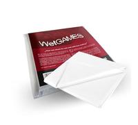 JOYDIVISION SexMAX WetGAMES Sábana Bkanca I Sábana 180 x 220 cm I Sábana de PVC para juegos en pareja y masajes I Protección contra humedad para la cama I Lavable hasta 30°C I Sábanas impermeables