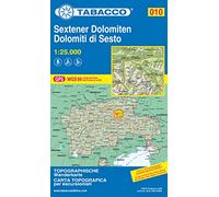 Sextener Dolomiten-Dolomiti di Sesto 1:25.000. Ediz. italiana, inglese, francese e tedesca: 010 (Carte topografiche per escursionisti)