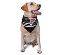 Sexto Grupo De Fuerzas Especiales del Ejército De EE. UU. Bandera Estadounidense Bufanda De Mascota Elegante Pañuelo para Perro Ajustable Mascotas Baberos para Fiestas Cachorro Uso Diario