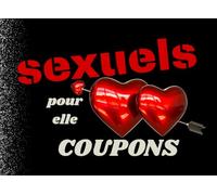 Sexuels coupons pour Elle: Sexe | Le cadeau idéal : sexy, coquin et pour des jeux érotiques | Ravivez votre couple et votre libido | Carnet de chèques noir unique