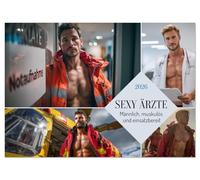 SEXY ÄRZTE - Männlich, muskulös und einsatzbereit (Wandkalender 2026 DIN A4 quer), CALVENDO Monatskalender: Erotischer Männerkalender: Nackt, muskulös ... und Doktoren mit Sixpack in der Sprechstunde