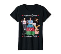 Sexy American Grown Azerbaiyán Roots Heritage Half Camiseta