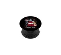 Sexy American Grown Letonia Roots Heritage Half PopSockets PopGrip Adhesivo