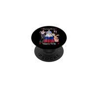 Sexy American Grown Rusas Rusas Heritage Half PopSockets PopGrip Adhesivo