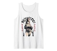 Sexy Anime Chica japonés Samurai Bushido Código japón Ninja Camiseta sin Mangas