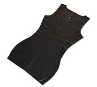 Sexy Femenino Fetiche Negro/Rojo Látex Vestido Exótico Látex Caucho Vestidos,Negro, M