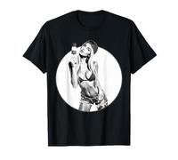 Sexy Girl Graphic tee - Sexy Blonde Girl & Ice Pop V2 BW Camiseta