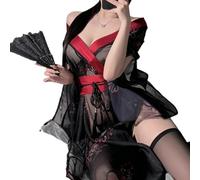 Sexy Kimonos For Women - Sheer Open Front Side Slit | Suitable For Wedding Parties, Honeymoons, Date Nights, Valentine's Day, Lingerie Parties, And Festivals, This Sexy Kimono For Women Drapes Delicat