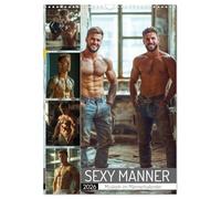 SEXY MÄNNER - Muskeln im Männerkalender (Wandkalender 2026 DIN A3 hoch), CALVENDO Monatskalender: Nackte, muskulöse Männer, ein erotischer Kalender voller sinnlicher Kraft und Männlichkeit