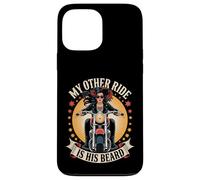Sexy Motocicleta Mujer Jinete Biker Babe Otro Paseo Su Barba Carcasa para iPhone 13 Pro Max